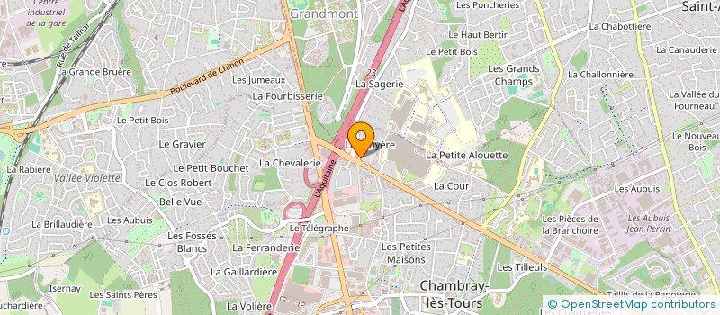 localisation de l'entreprise KS IMMO  CHAMBRAY-LES-TOURS