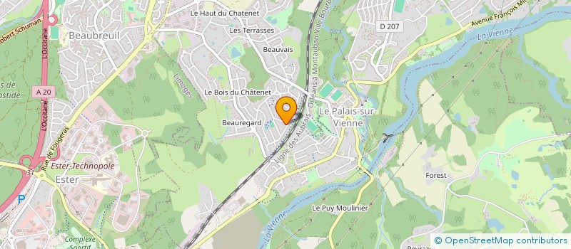 localisation de l'entreprise KS IMMO  LE PALAIS-SUR-VIENNE