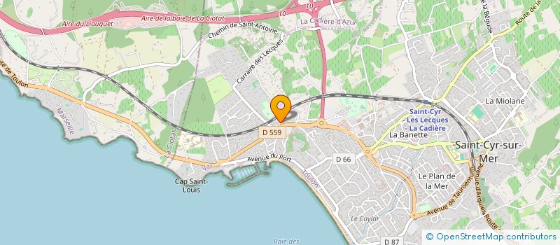 localisation de l'entreprise KS INVEST à SAINT-CYR-SUR-MER