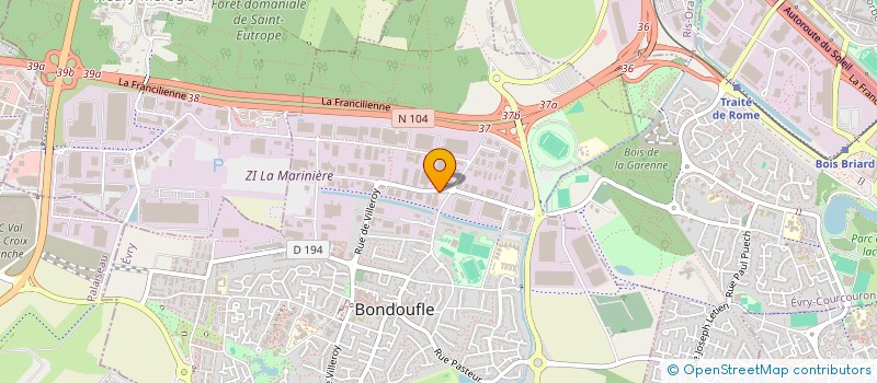 localisation de l'entreprise KS LITERIE  BONDOUFLE