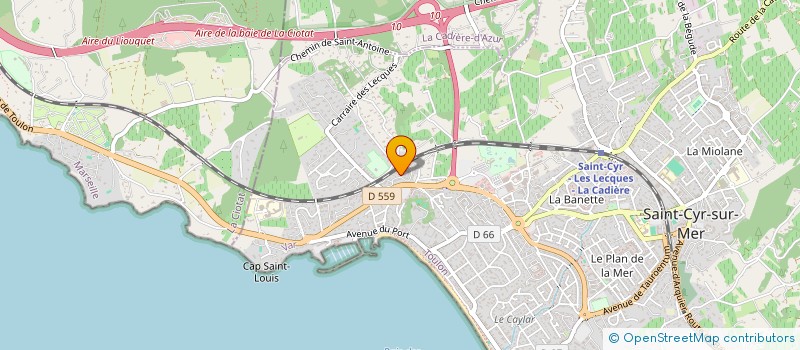 localisation de l'entreprise KS LOCATION à SAINT-CYR-SUR-MER