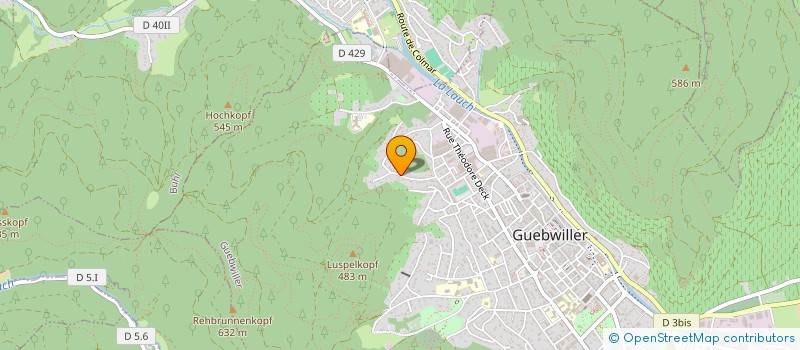 localisation de l'entreprise KS PHYSIO  GUEBWILLER