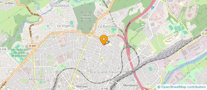 localisation de l'entreprise KS RESEAUX à LIMOGES