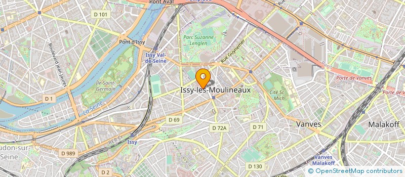 localisation de l'entreprise KS SERVICE à ISSY-LES-MOULINEAUX