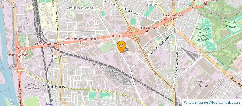 localisation de l'entreprise KSA  VENISSIEUX