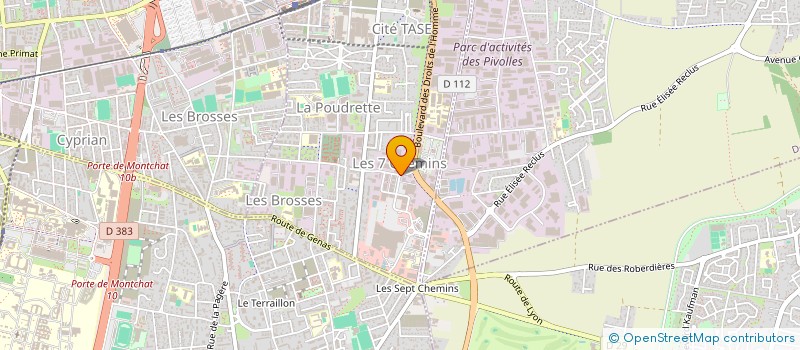 localisation de l'entreprise KSA GROUPE  VAULX-EN-VELIN