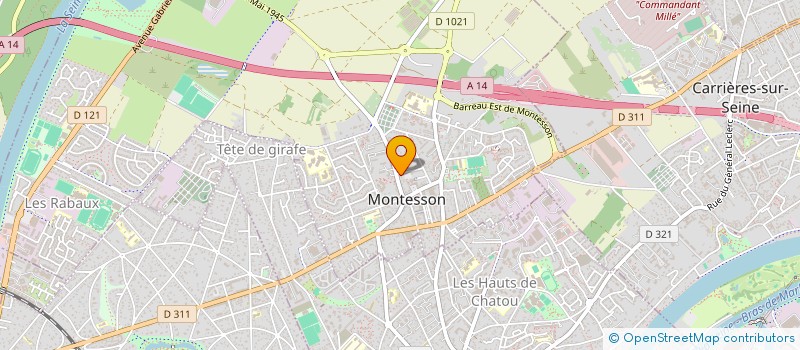 localisation de l'entreprise KSA SERVICES à MONTESSON