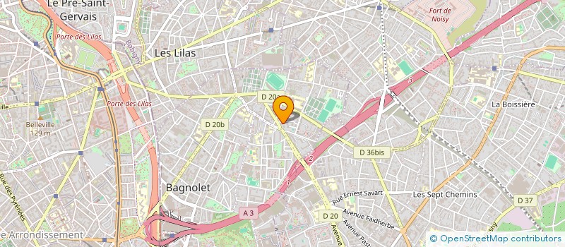 localisation de l'entreprise KSA TRANSPORT  BAGNOLET