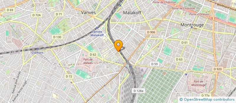 localisation de l'entreprise 'KSAN SA à MALAKOFF