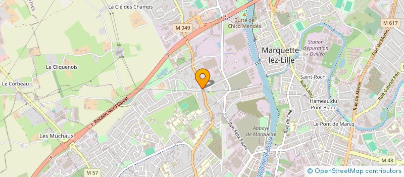 localisation de l'entreprise KSANTEO IMMO  MARQUETTE-LEZ-LILLE