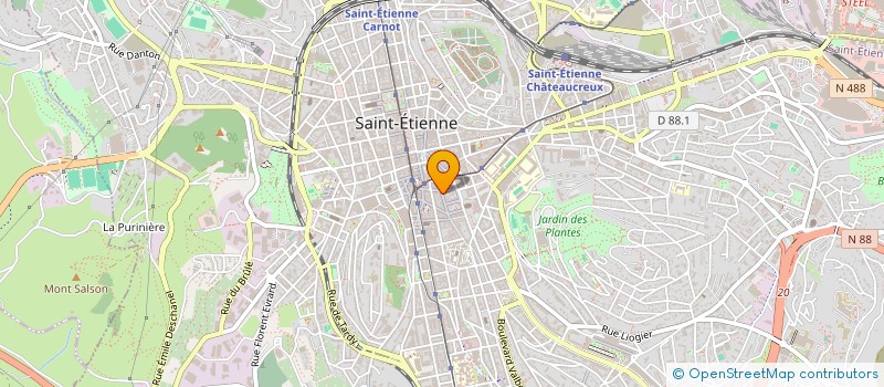 localisation de l'entreprise KSAR JASMIN  SAINT-ETIENNE