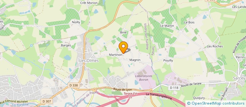 localisation de l'entreprise KSB1  VINDRY-SUR-TURDINE