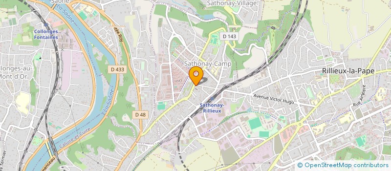 localisation de l'entreprise KSC  SATHONAY-CAMP