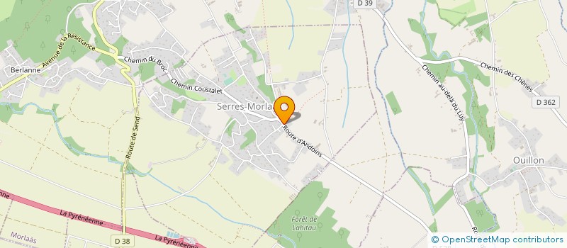 localisation de l'entreprise KSCADA à SERRES-MORLAAS