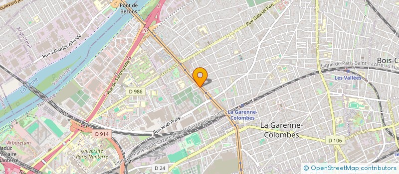 localisation de l'entreprise KSCP IMMOBILIER à COLOMBES