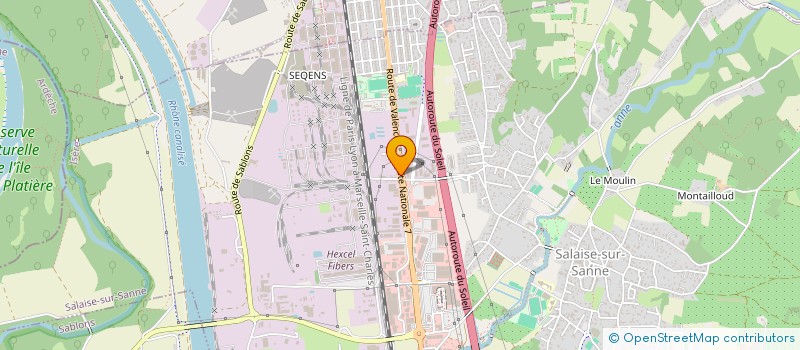 localisation de l'entreprise KSE  SALAISE-SUR-SANNE