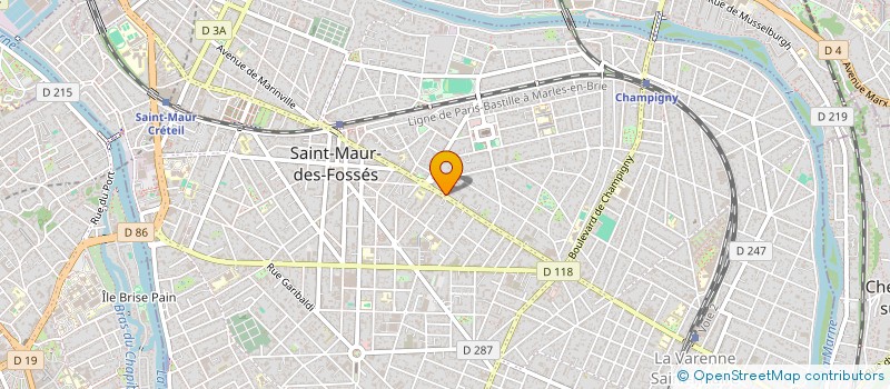 localisation de l'entreprise KSF DESIGN à ST MAUR DES FOSSES