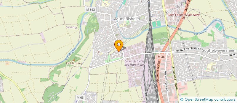 localisation de l'entreprise KSF IMMO  MUNDOLSHEIM