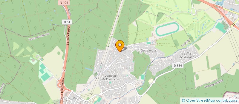 localisation de l'entreprise KSH  LESIGNY