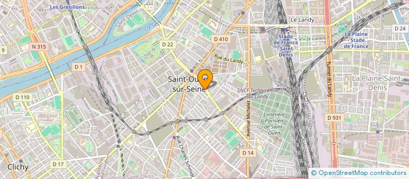 localisation de l'entreprise KSH FOOD à SAINT-OUEN-SUR-SEINE