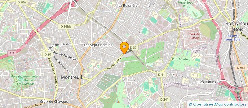 localisation de l'entreprise KSH MENUISERIE à MONTREUIL