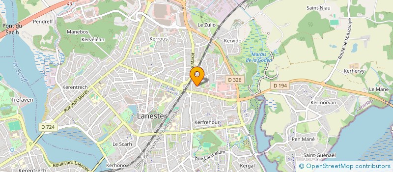 localisation de l'entreprise KSI  LANESTER