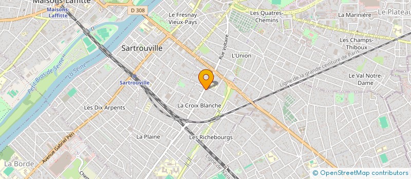 localisation de l'entreprise KSI BATIMENT à SARTROUVILLE