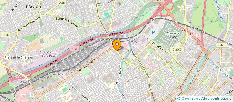 localisation de l'entreprise KSK SUPERETTE  MULHOUSE