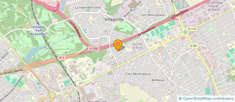 localisation de l'entreprise KSM à VILLEPINTE