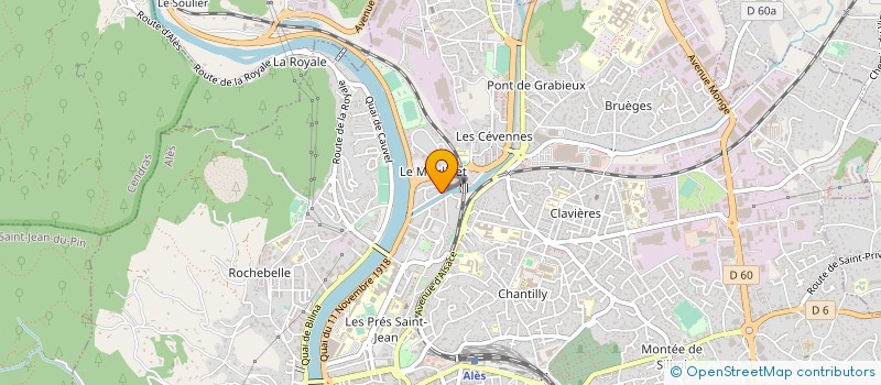 localisation de l'entreprise KSM TRANSPORT  ALES