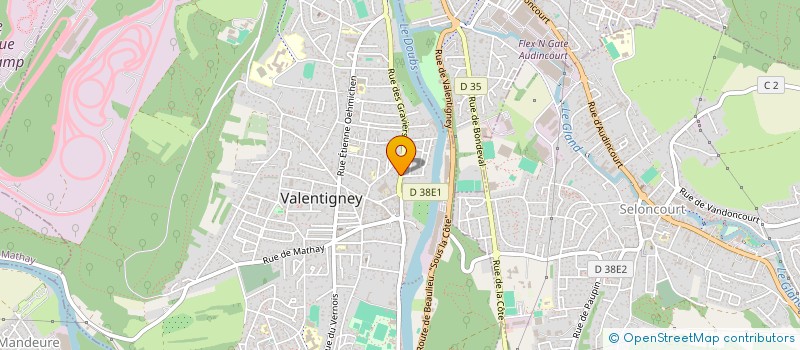 localisation de l'entreprise KSMD  VALENTIGNEY