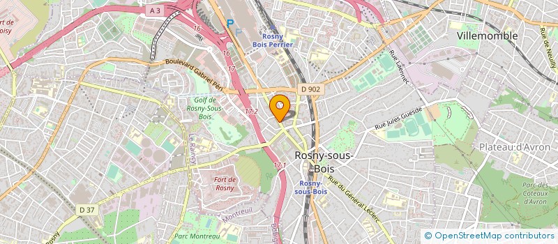localisation de l'entreprise KSN ALIMENTATION à ROSNY-SOUS-BOIS