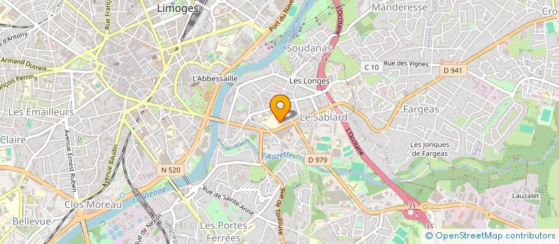 localisation de l'entreprise KSN INVEST à LIMOGES