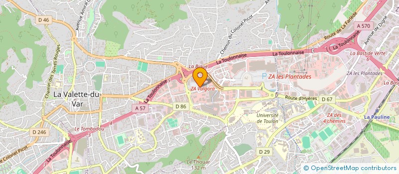 localisation de l'entreprise KSP 83  LA VALETTE-DU-VAR