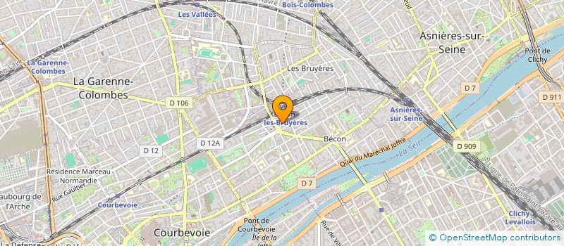 localisation de l'entreprise KSR à COURBEVOIE