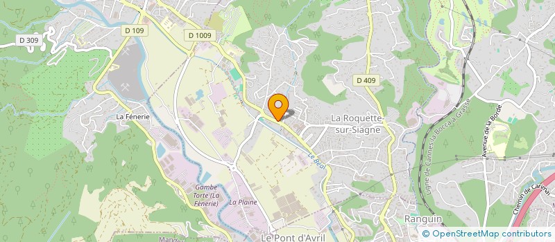 localisation de l'entreprise KSRALLYE TEAM à LA ROQUETTE-SUR-SIAGNE