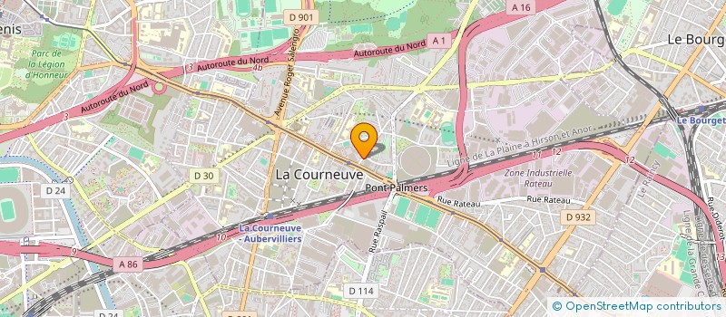 localisation de l'entreprise KST 2 à LA COURNEUVE