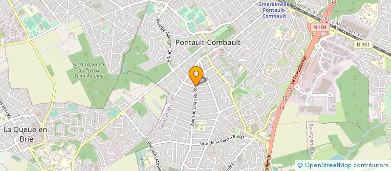 localisation de l'entreprise KT CONNECT à PONTAULT-COMBAULT