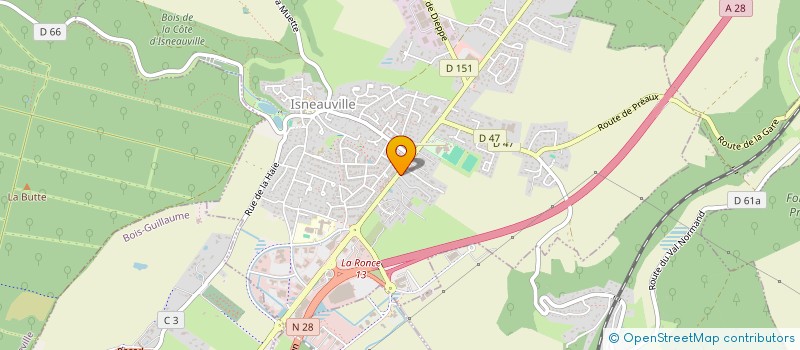 localisation de l'entreprise KT-DIS  ISNEAUVILLE