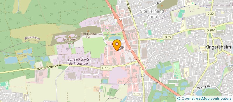 localisation de l'entreprise KT IMMOBILIER  KINGERSHEIM