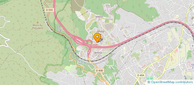 localisation de l'entreprise KT PRODUCTION  LA CIOTAT