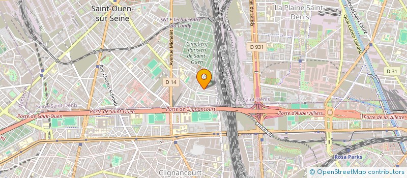 localisation de l'entreprise KT1 à SAINT-OUEN-SUR-SEINE