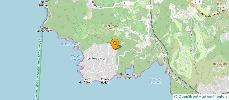 localisation de l'entreprise KTA CONSULTING à SAINT-CYR-SUR-MER
