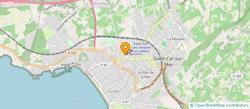 localisation de l'entreprise KTC RESTAURANT à SAINT-CYR-SUR-MER