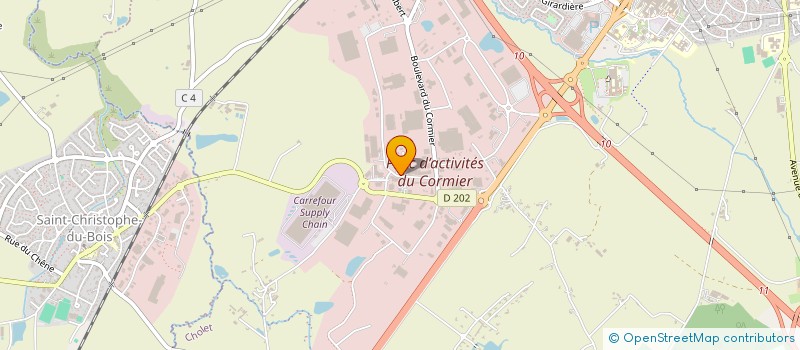 localisation de l'entreprise KTE à CHOLET
