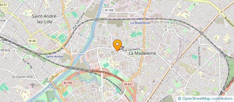 localisation de l'entreprise KTM BATIMENT à LA MADELEINE