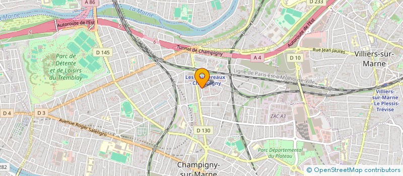 localisation de l'entreprise KTM (KADER TRANSPORT MARCHANDISES) à CHAMPIGNY-SUR-MARNE