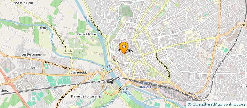 localisation de l'entreprise KTO2P à BEZIERS