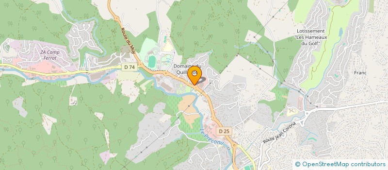 localisation de l'entreprise KTP FOURREAUX à SAINTE-MAXIME