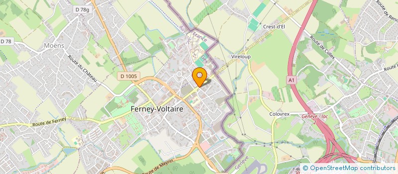 localisation de l'entreprise KTUYET  FERNEY-VOLTAIRE